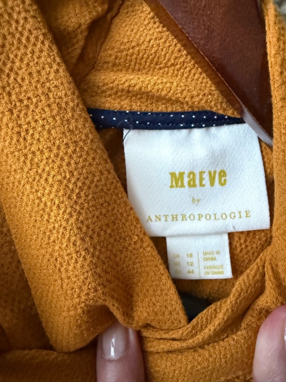 Anthropologie Mustard Sleeveless Wrap-Front Camisole Unique neckline Size:12 - Picture 5 of 8